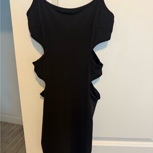 Chic Black Backless Dress